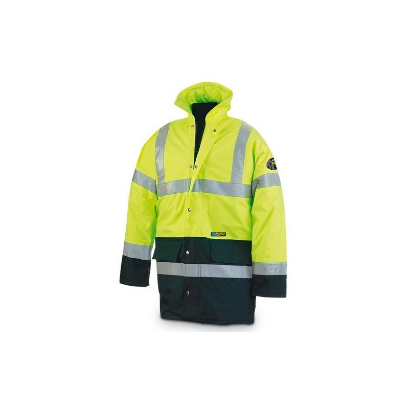 PARKA FLUO MIXTA AMARILLA/AZUL T.M 288PFMIXYFA