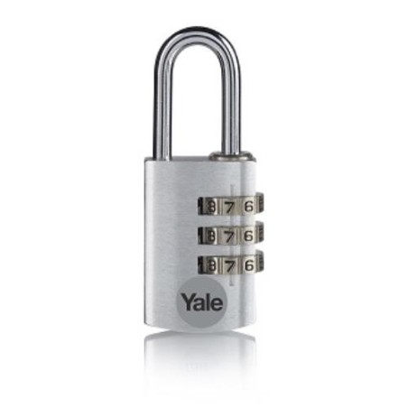 CANDADO COMBIN. ALUM. 40MM. PLATA YE3CB/38/131/S
