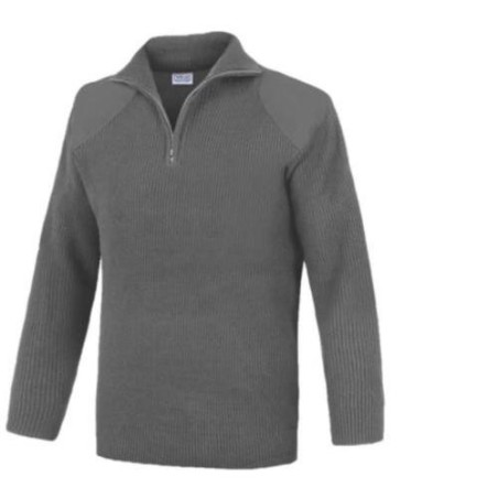 JERSEY CUELLO ALTO C/CREMALLERA GRIS JCC200GR- XL