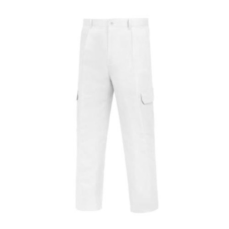 PANTALON CON GOMA MULTIBOLSILLOS TERGAL BLANCO 50