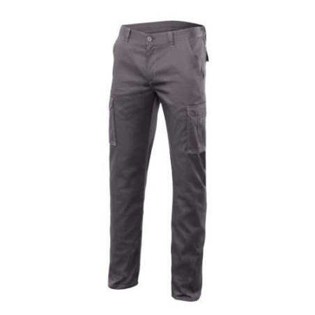 PANTALON ALGODON/FIBRA/POLIESTER STRETCH GRIS T38