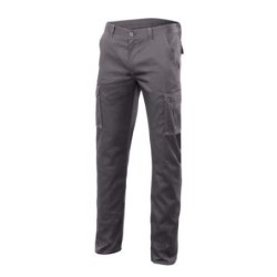 PANTALON ALGODON/FIBRA/POLIESTER STRETCH GRIS T46