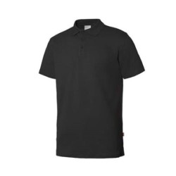 POLO STRETCH MANGA CORTA HOMBRE NEGRO 2XL