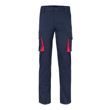 PANTALON STRETCH BICOLOR AZUL/ROJO T.44 103024S