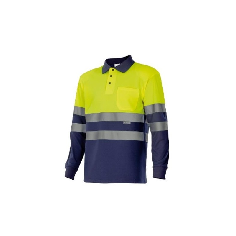 POLO BICOLOR ALTA VISIBILIDAD M/LARGA 175 70 T- L