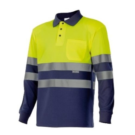 POLO BICOLOR ALTA VISIBILIDAD M/LARGA 175 70 T- XL