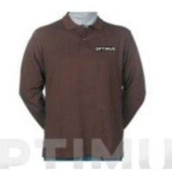 POLO MANGA LARGA OPTIMUS MARRON S