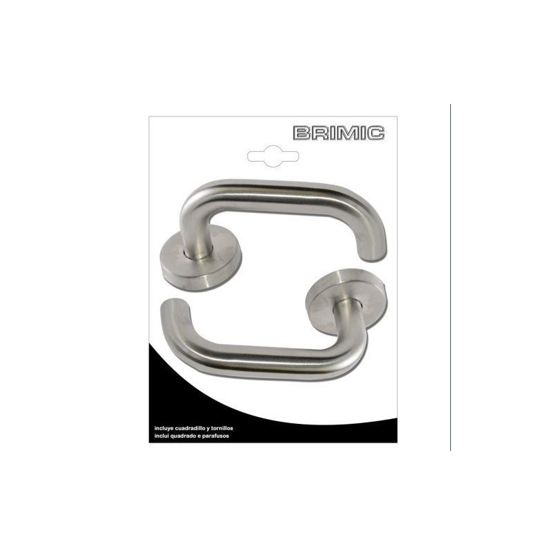 JGO.MANILLA ROSETA TIRADOR U INOX (BL.) 17004