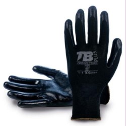 GUANTE POLIESTER S/COSTURAS NEGRO 700NG2P TOUCH-10