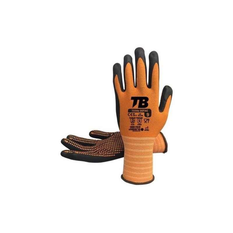 GUANTE NAILON+ELASTANO RECUBIERTO NITRILO FOAM T10