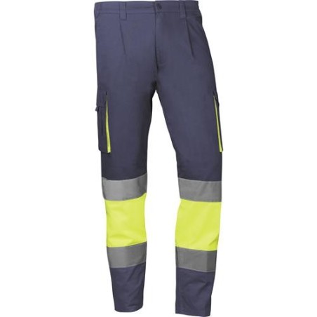 PANTALON AZUL MARINO BANDA AMARILLO MYKONOS T.XS