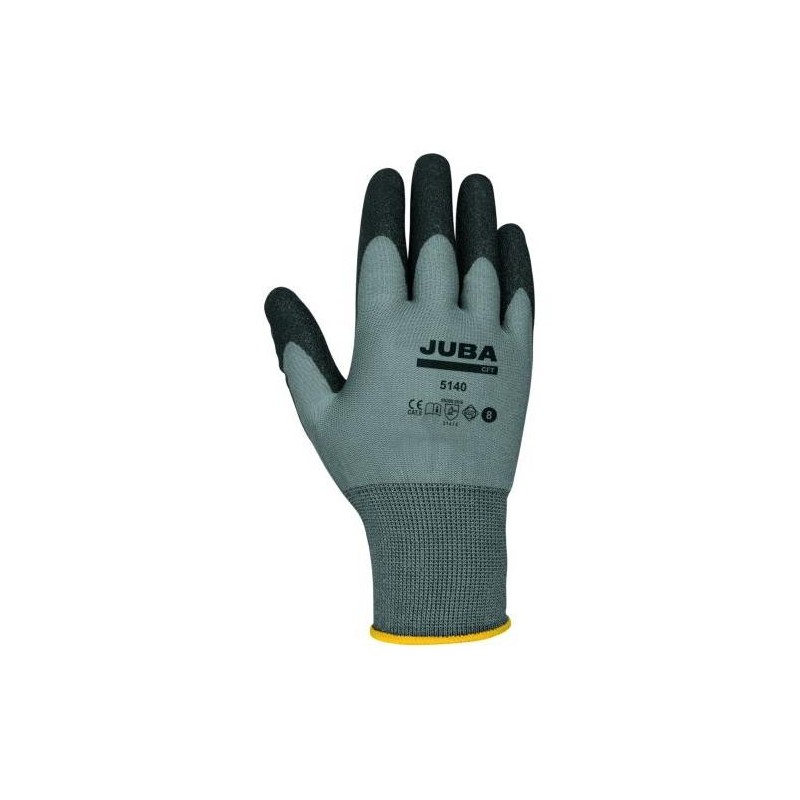 GUANTE NYLON/PVC NEGRO CFT H5140-S PAR