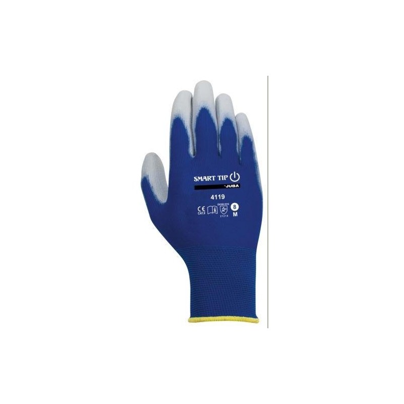 GUANTE POLIESTER SMART TIP PU. H4119/7 PAR