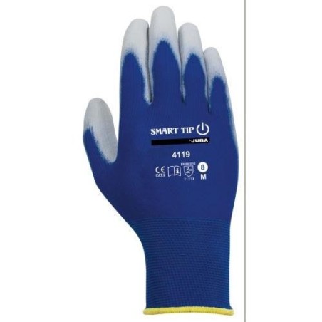 GUANTE POLIESTER SMART TIP PU. H4119/8 PAR