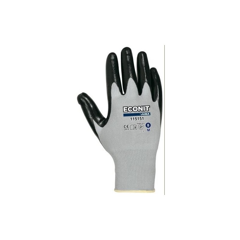 GUANTE ECO-NIT NEGRO T-8 B115151 PAR