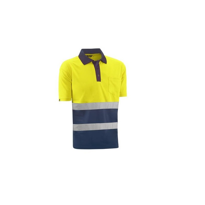 POLO M/C ALTA VISIBILIDAD LONDON AMAR/MARINO T.M