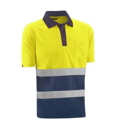 POLO M/C ALTA VISIBILIDAD LONDON AMAR/MARINO T.M