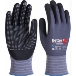 GUANTE NITRILO BETTERFIT SUPERDOT BL-008 T-8