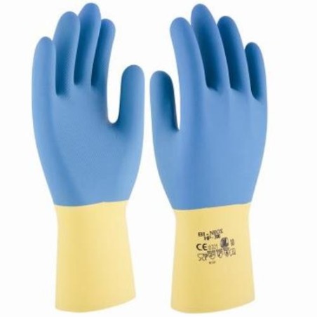 GUANTE BICOLOR POLICLOROPRENO/LATEX BI-NEOX T-8