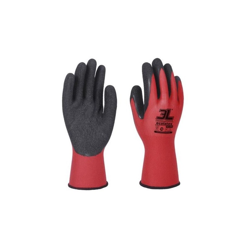 GUANTE POLIESTER/LATEX ECOLATEX ESL-010 TALLA 10