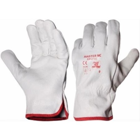 GUANTE FLOR VACUNO MASTER NC GP-016C BLISTER T-7