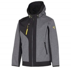 CHAQUETA ISSA LINE RUSH GRIS/NEGRO T-XXL 04526B