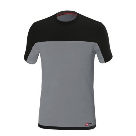 CAMISETA STRETCH GRIS/NEGRO 8772 T-XL