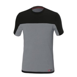 CAMISETA STRETCH GRIS/NEGRO 8772 T-XXL