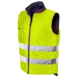 CHALECO REVERSE AZUL/AMARILLO FLUOR 4069 TALLA M