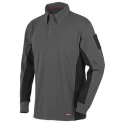 POLO STRETCH GRIS MANGA LARGA 8173 TALLA S