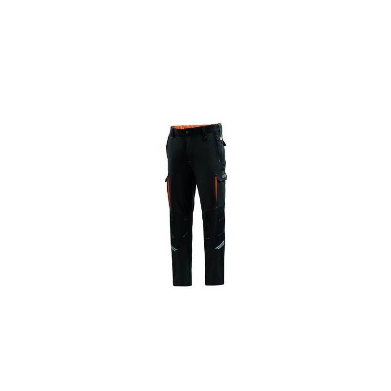 PANTALON TECNICO OREGON NEGRO/NARANJA T.S