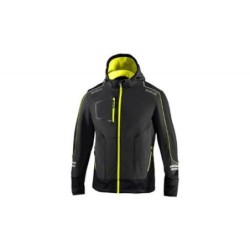 CHAQUETA TECH SOFTSHELL GRIS/AMARILLO TALLA L
