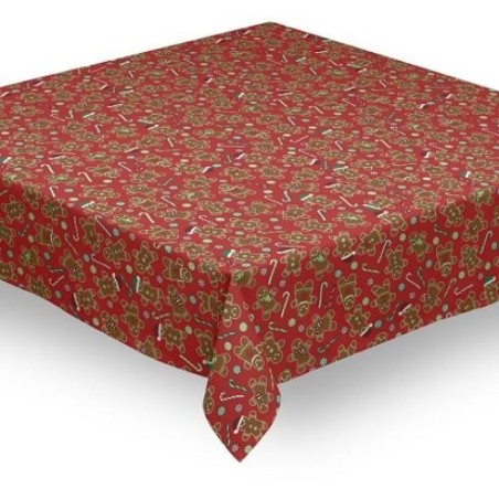 MANTEL CONFECCIONADO PVC NAVIDAD 5 140X140CM