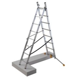 ESCALERA HOBBYLOT COMBI 2 TRAMOS 9 PELDAÑOS 1412