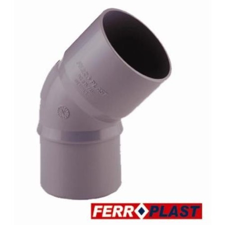 CODO PVC GRIS MCH.-HM. 45   110 MM. 205299