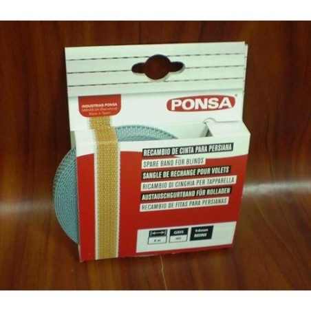CINTA PERSIANA MINI GRIS (BL.-6 M. )