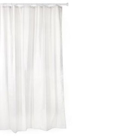 CORTINA BAÑO POLIESTER 140X200 BLANCO ANILLAS