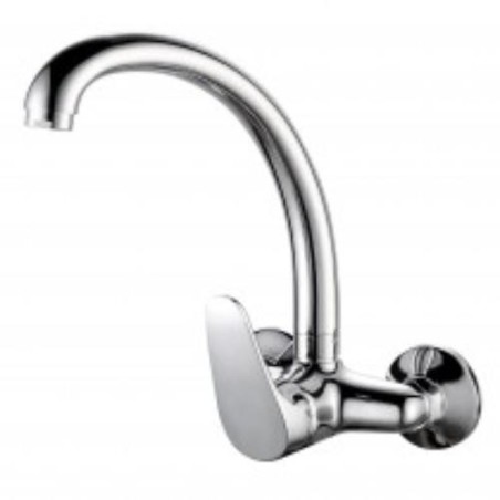 GRIFO FREGADERO ALTO MURAL 15CM MONOM MURAL CROMO