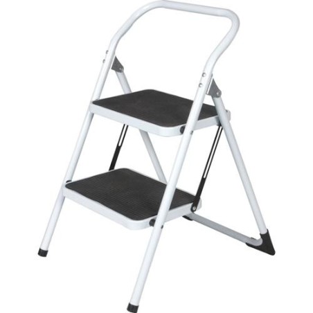 TABURETE ACERO/GOMA PLEGABLE 2 PELDAÑOS TAS-2