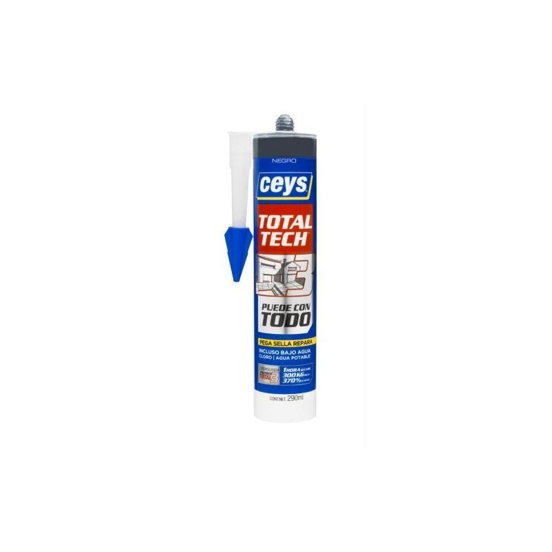 CEYS TOTAL TECH NEGRO CARTUCHO 290 ML. 507221