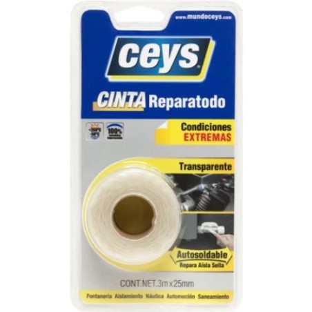CINTA REPARATODO TRANSPARENTE 3 M. X 25 MM.