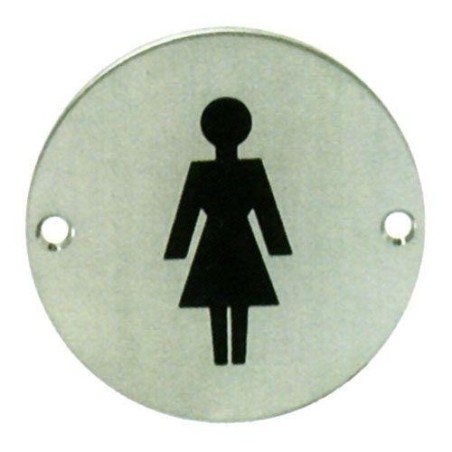 PLACA CIRCULAR BAÑO SEÑORAS 2023