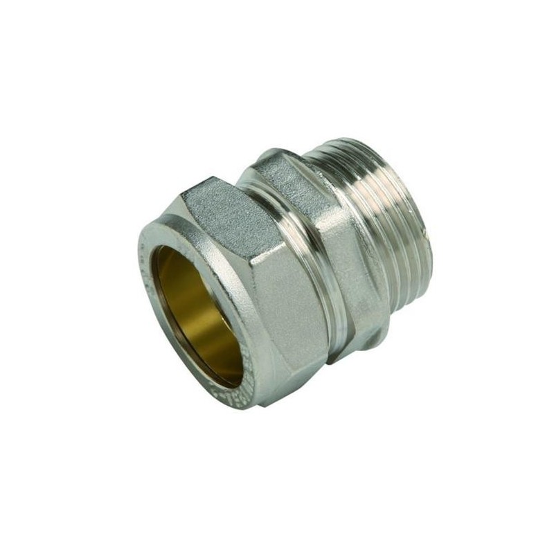 ENLACE COMPRESION RECTO MACHO COBRE 15X1/2