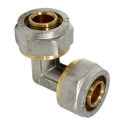 ENLACE COMPRESION CODO MULTICAPA DN25