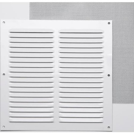 REJILLA S/B 0,8 C/MOSQ. LACADO BLANCO 20X20 002752