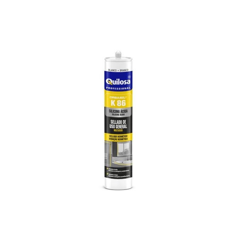SILICONA ORBASIL K86/300 ML. BLANCA 1853