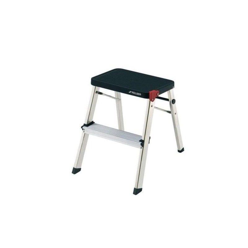 TABURETE M/2 NEGRO 2 PELDAÑOS MD2001