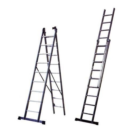 ESCALERA AL. INDUSTRIAL 2 TRAMOS DE 9 PELDAÑOS