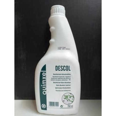 DESINFECTANTE HIDROALCOHOLICO SUPERFICIES 750ML.