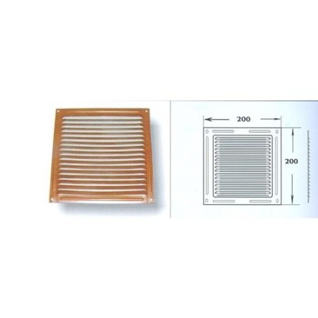 REJILLA ALUMINIO MADERA 20X20 FBE-112000164